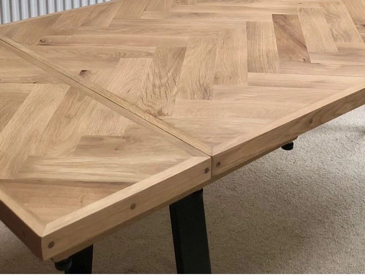 Extendable parquetry 2024 dining table